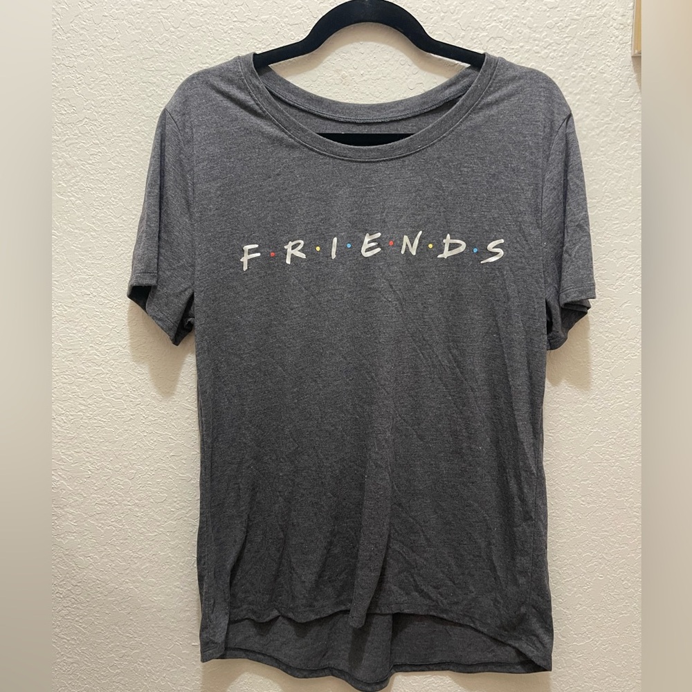 Friends Logo Women's Crew Neck Tee - Gray